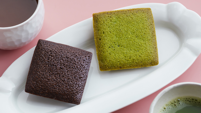 マロンフィナンシェココア・抹茶の写真